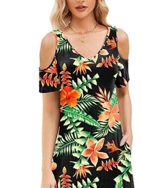 Floral Maxi Dress w/pockets